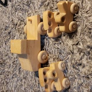 SALE⚡️5- VINTAGE wooden cars